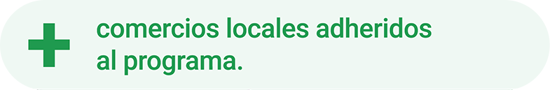 Comercios locales adheridos al programa